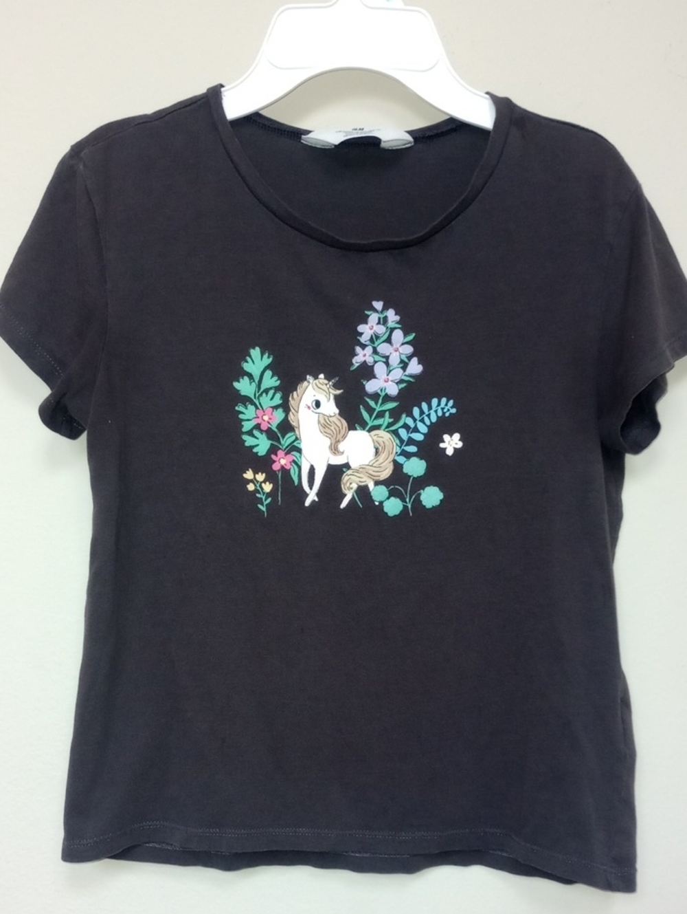 H&M Black Unicorn T-shirt
